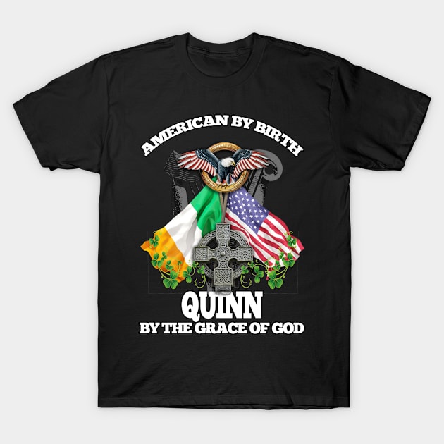 QUINN Family Name Irish American T-Shirt by Ireland